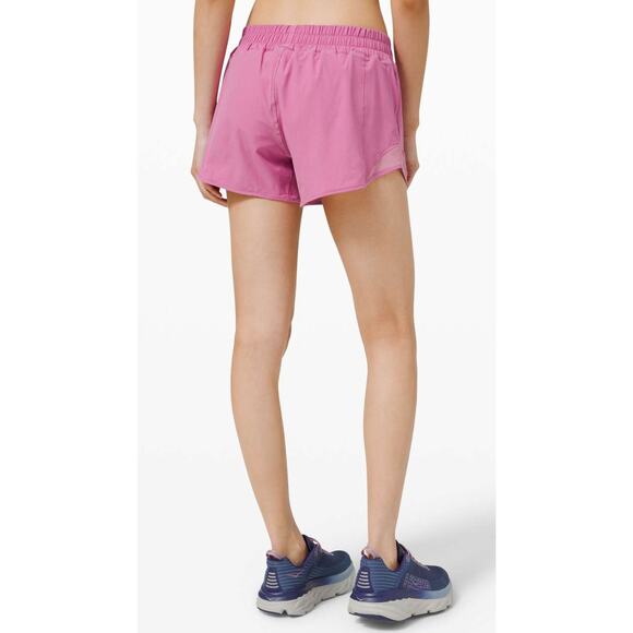 Lululemon Hotty Hot Short II *Long 4" Magenta Glow Pink 10 Tall - Picture 5 of 10